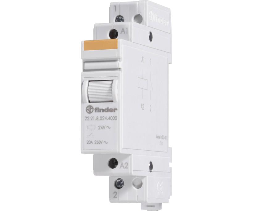 Single phase switch 1 NO 22.21.8.012.4000 - FINDER